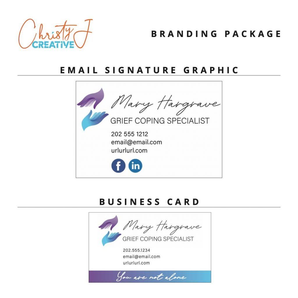 Graphic Design Sample - Business Card and Email Sig